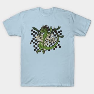 Checkered Green Dragon T-Shirt